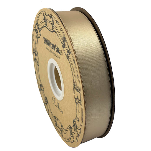 1 x 100 Yards Single Faced Champagne Gold Polyester Satin Ribbon Satin  Ribbo