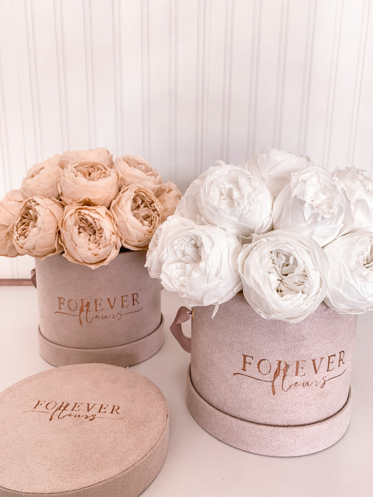 NEW Everlasting Suede Peony Box (FREE Gift Box) | luxury bespoke rose gift  boxes
