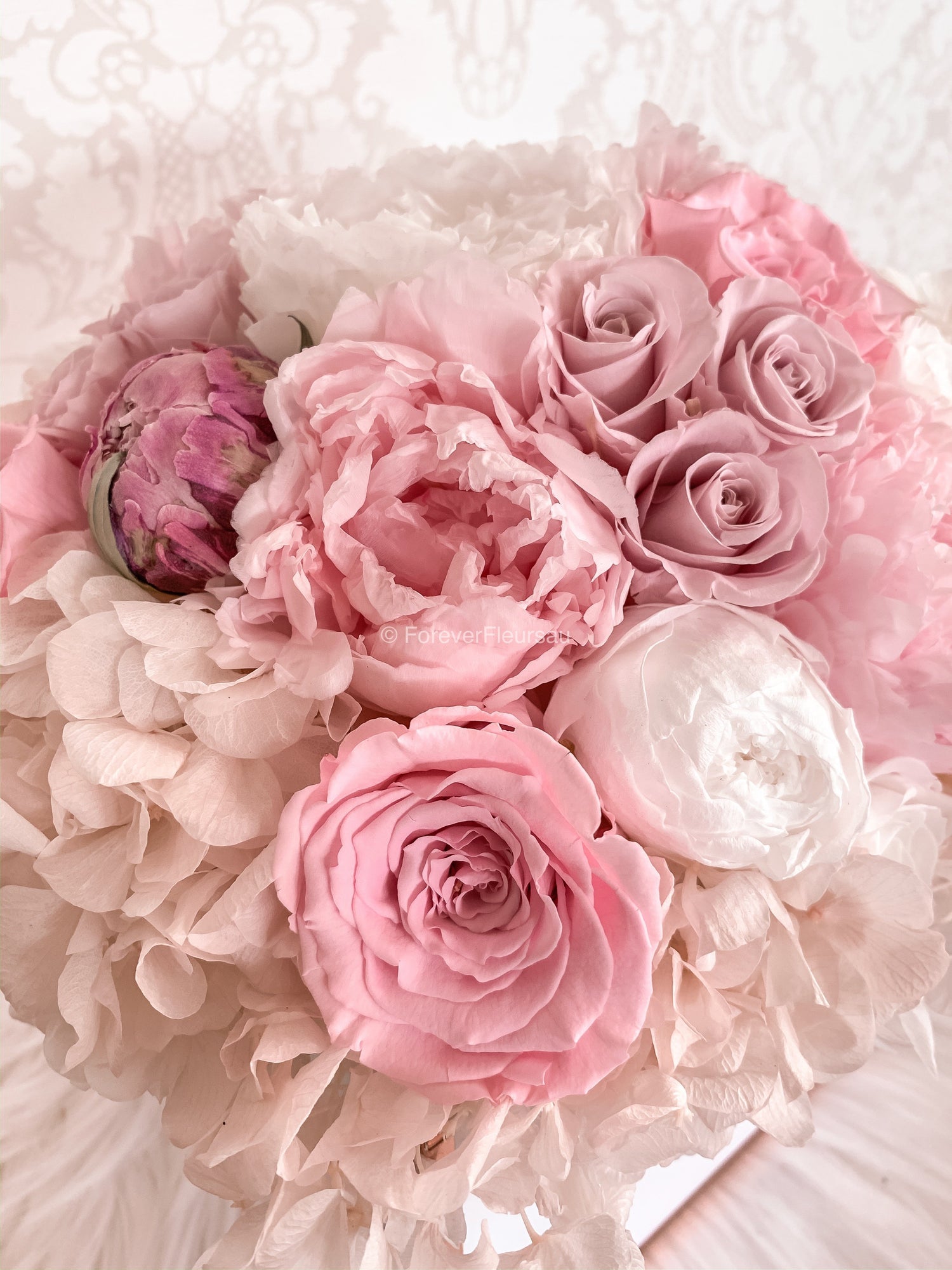 Peony Rose Box | luxury bespoke rose gift boxes | Forever Fleurs
