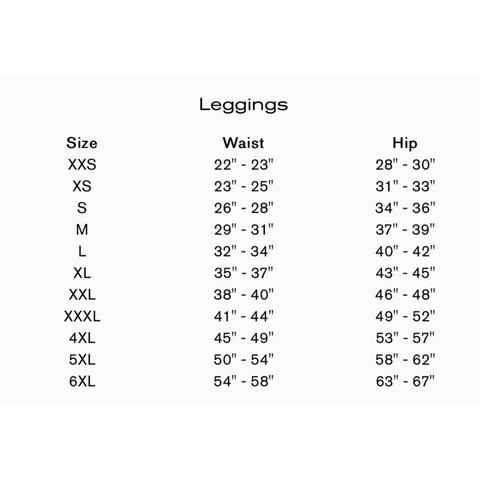 Girlfriend Collective Leggings Size Chart – Generation-C