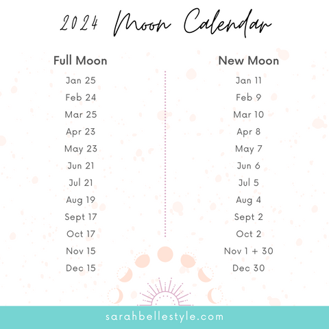 2024 Moon calendar