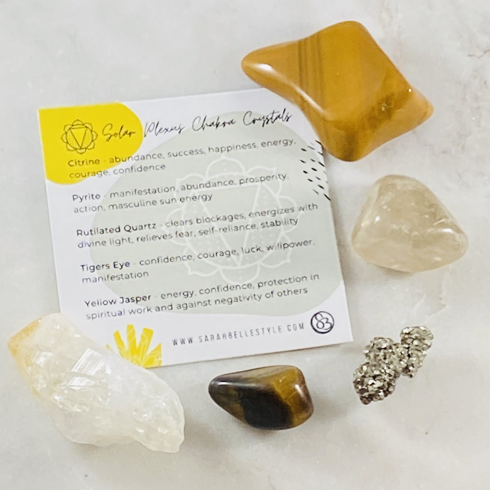 Solar Plexus Chakra Crystals Sarah Belle