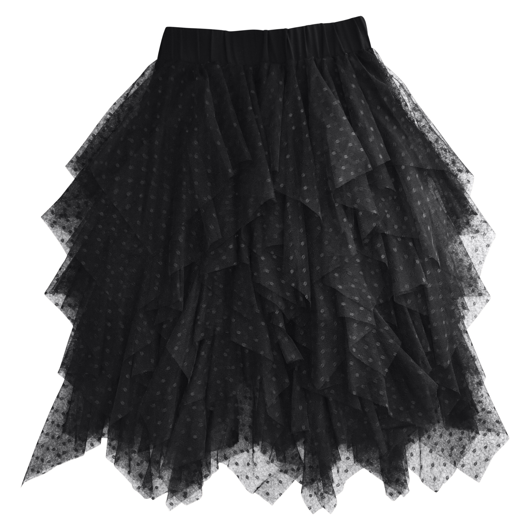 layered tulle skirt grey