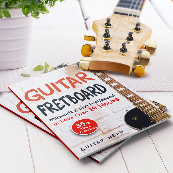 learn guitar fretboard - guitar head