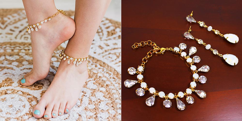 Tamika anklets changed to bracelet for bride Karen