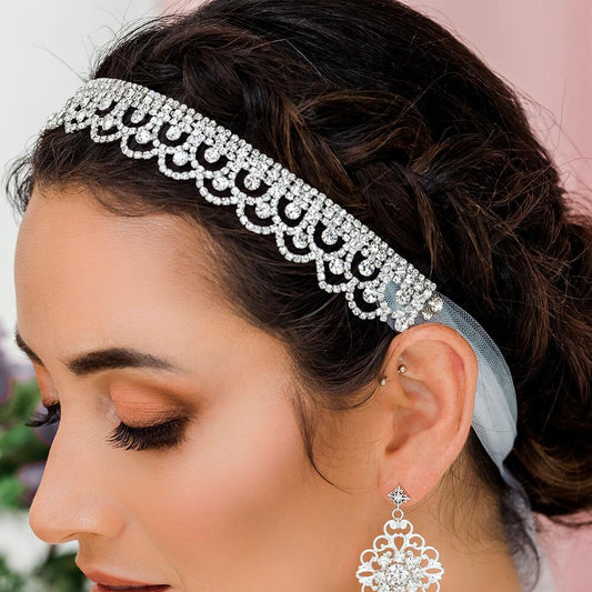 Sza Bridal Headband Veil, Modern Wedding Veil, Bridal Headpiece