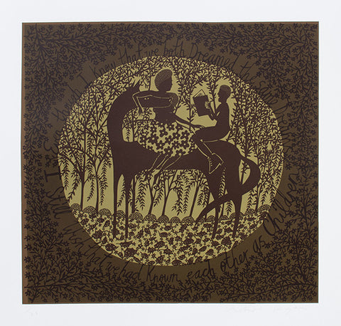 'I Still Wish We Had Known Each Other As Children' Screenprint
