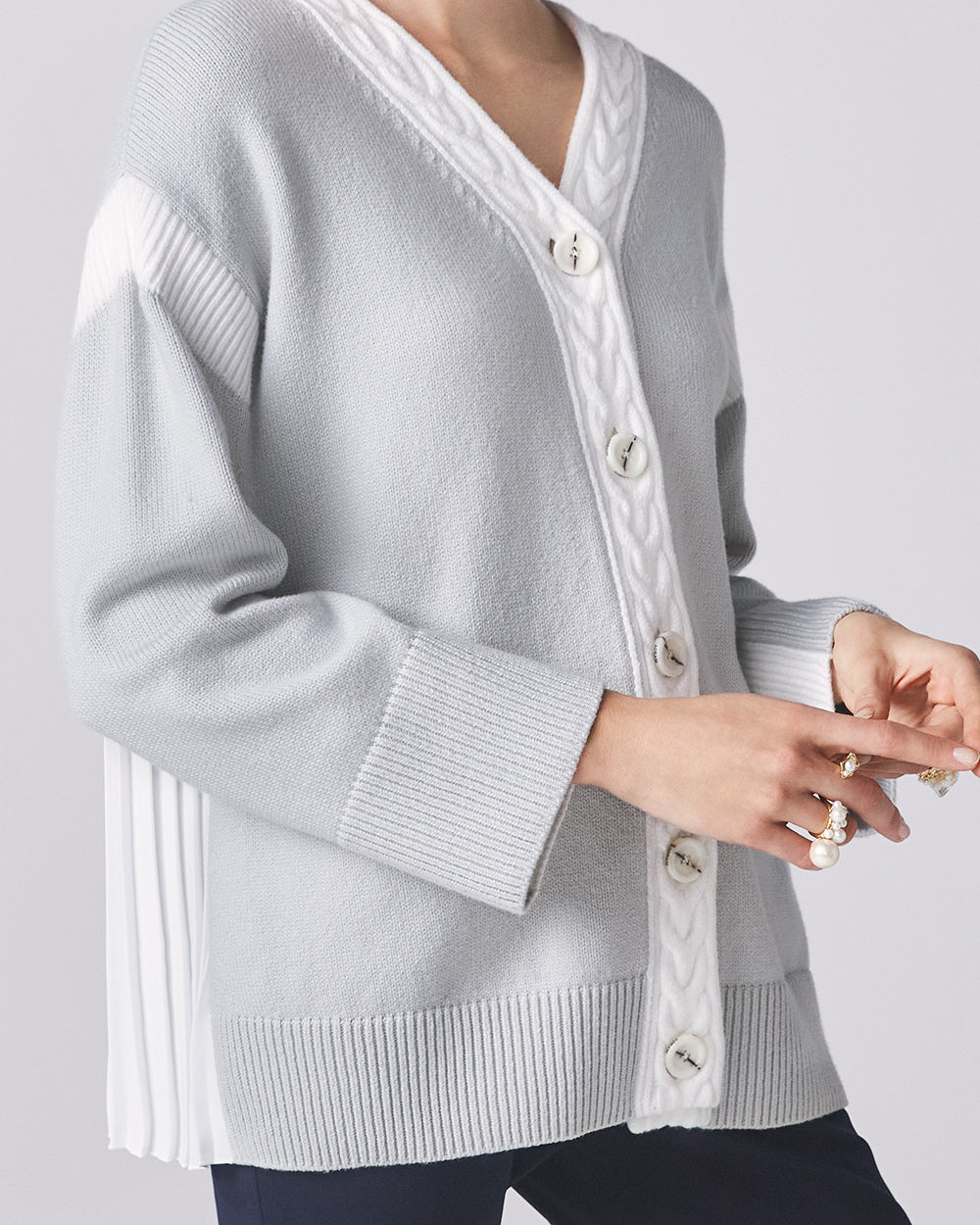 Heather Grey Rothko Cardigan – ADEAM