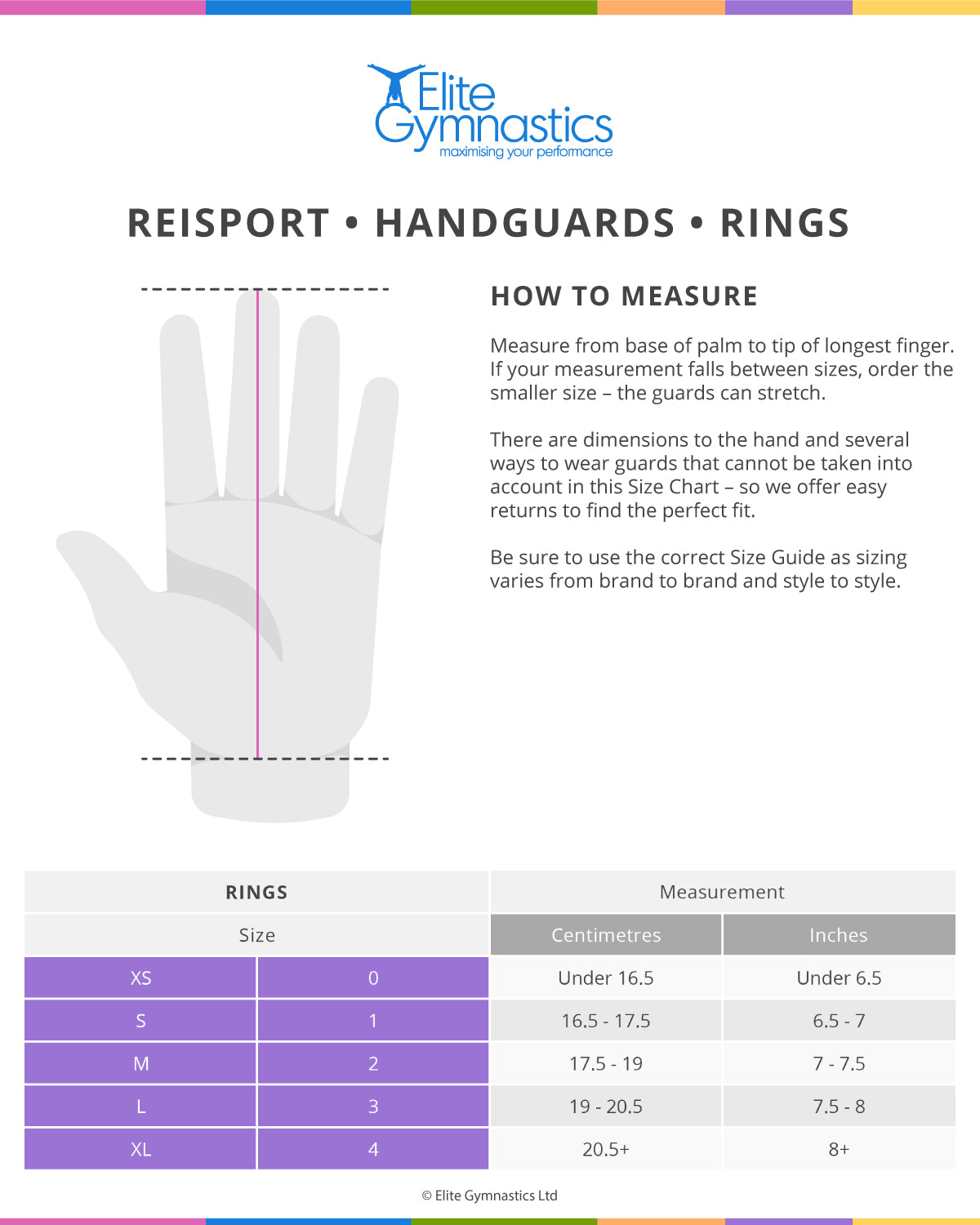 Reisport Handguards for Rings :: Gymnastic Handguards :: Elite Gymnastics