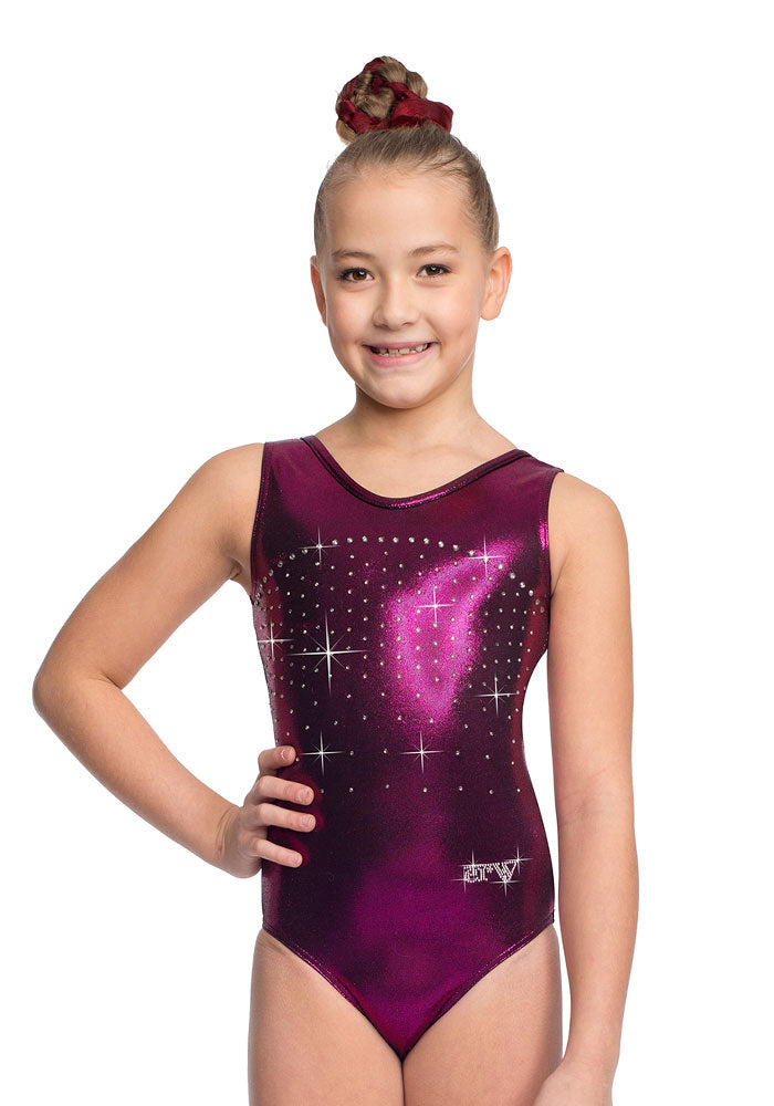 Ervy Livia Leotard (Aubergine) - Elite Gymnastics