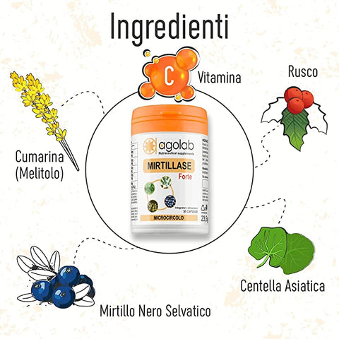 Mirtillase Forte ingredienti