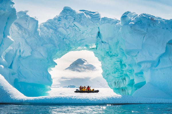 tender boat exploring antarctica