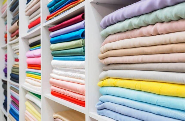 selection of various coloured fabrics