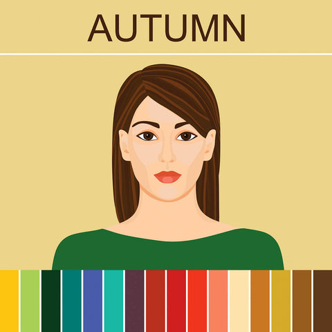 lady showing autumn colour tones
