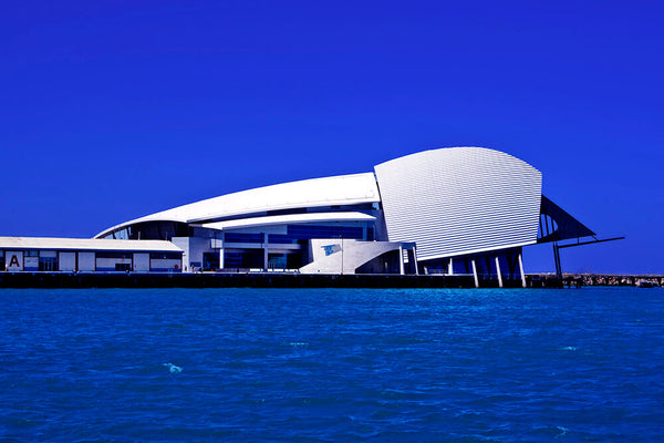 photo of fremantle maritime museum for wearable art scarf by seahorse silks