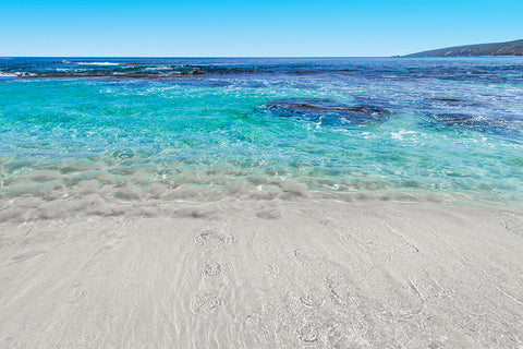 photo of yallingup beach for sand n sea silk scarf by seahorse silks