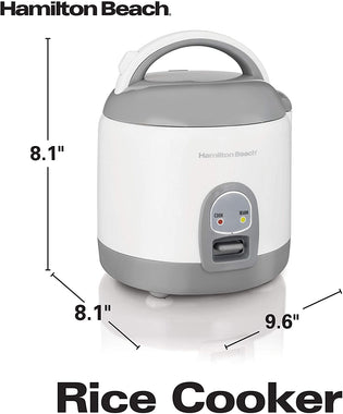 Hamilton Beach Mini Rice Cooker & Food Steamer, 8 Cups Cooked.