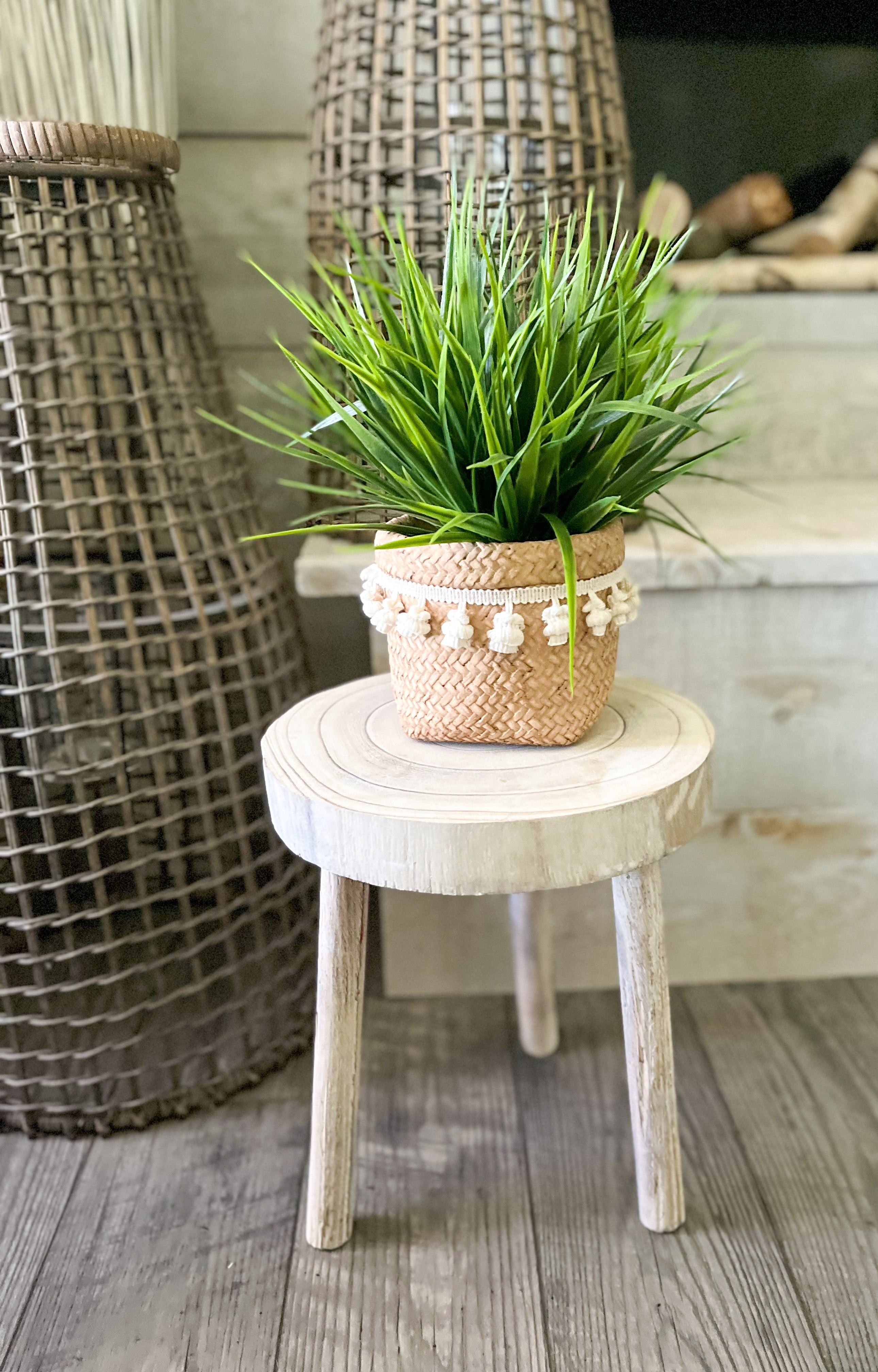 The wooden stool - white-image-0