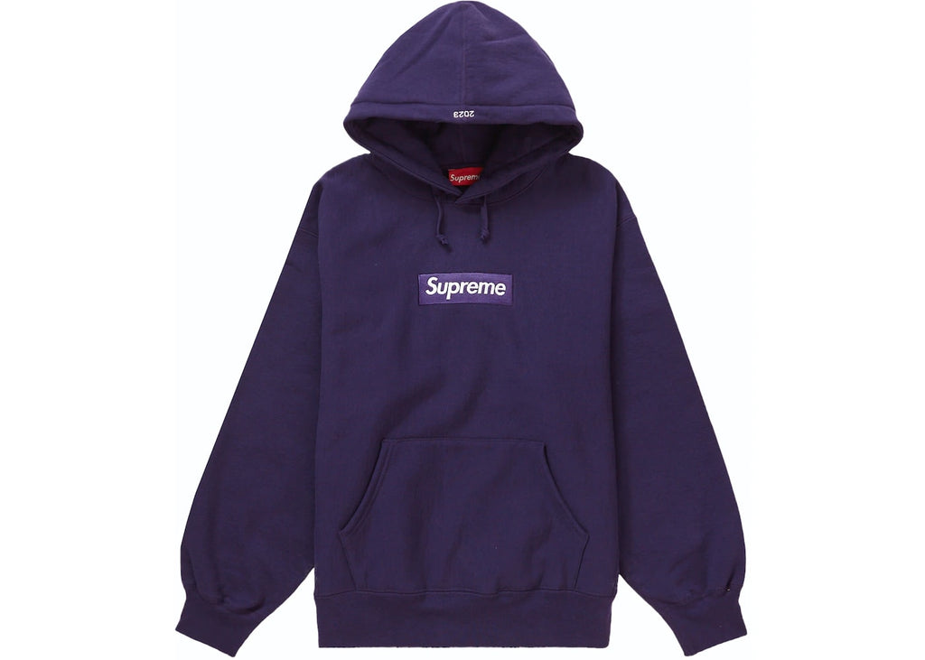 Supreme Bandana Box Logo Hooded Sweatshirt Navy – Blesssed