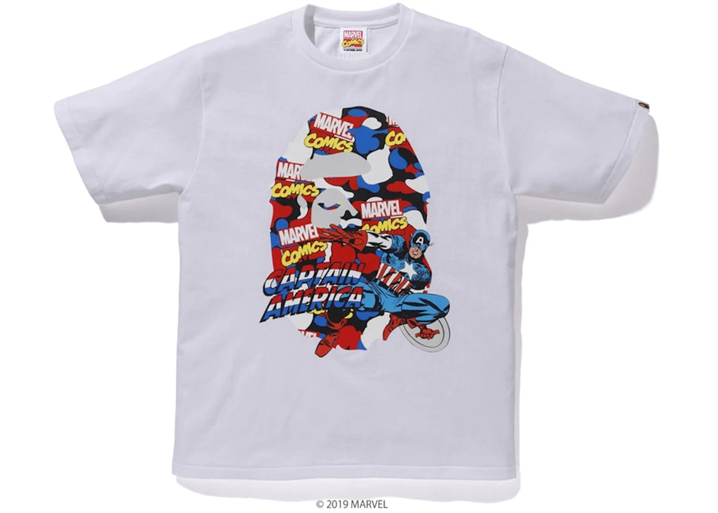 BAPE x Marvel Camo Iron Man Tee White – Blesssed