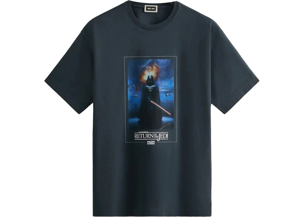 Kith x STAR WARS Darth Vader Space Poster Vintage Tee Black PH