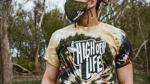 Camo Swirl High Off Life Tie-Dye Tee