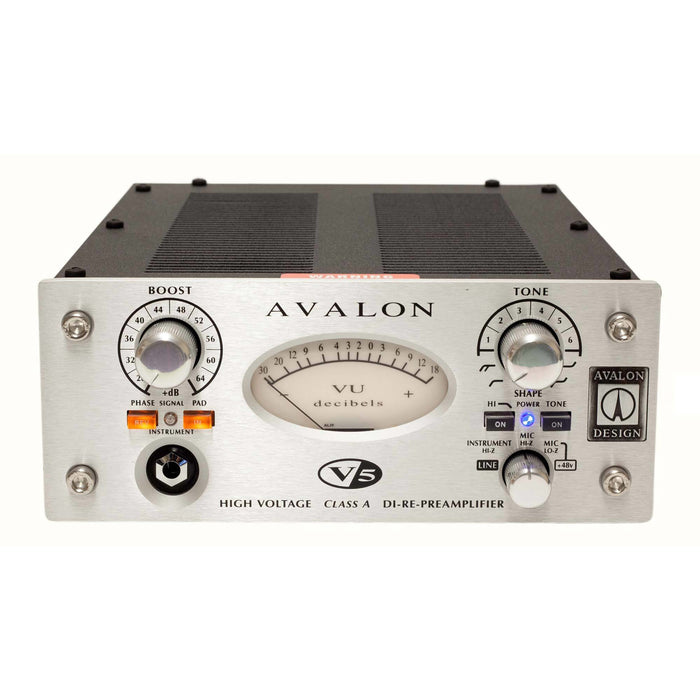 Avalon V5 - High Voltage, Pure Clase A, multi-purpose instrument, line and  mic preamp.