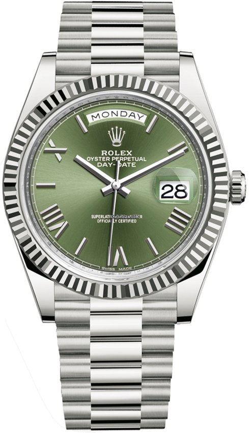 rolex day date with green dial