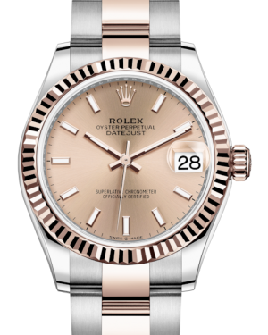 rolex women's datejust rose gold