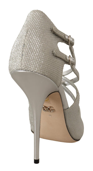 Silver Shimmers Sandals Pumps Shoes