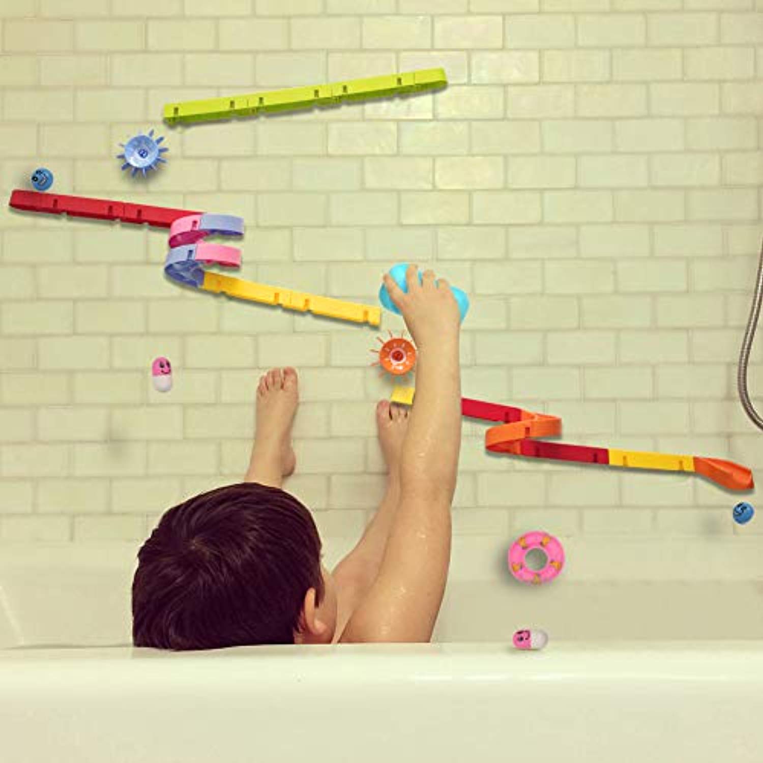 bath toys stick on wall