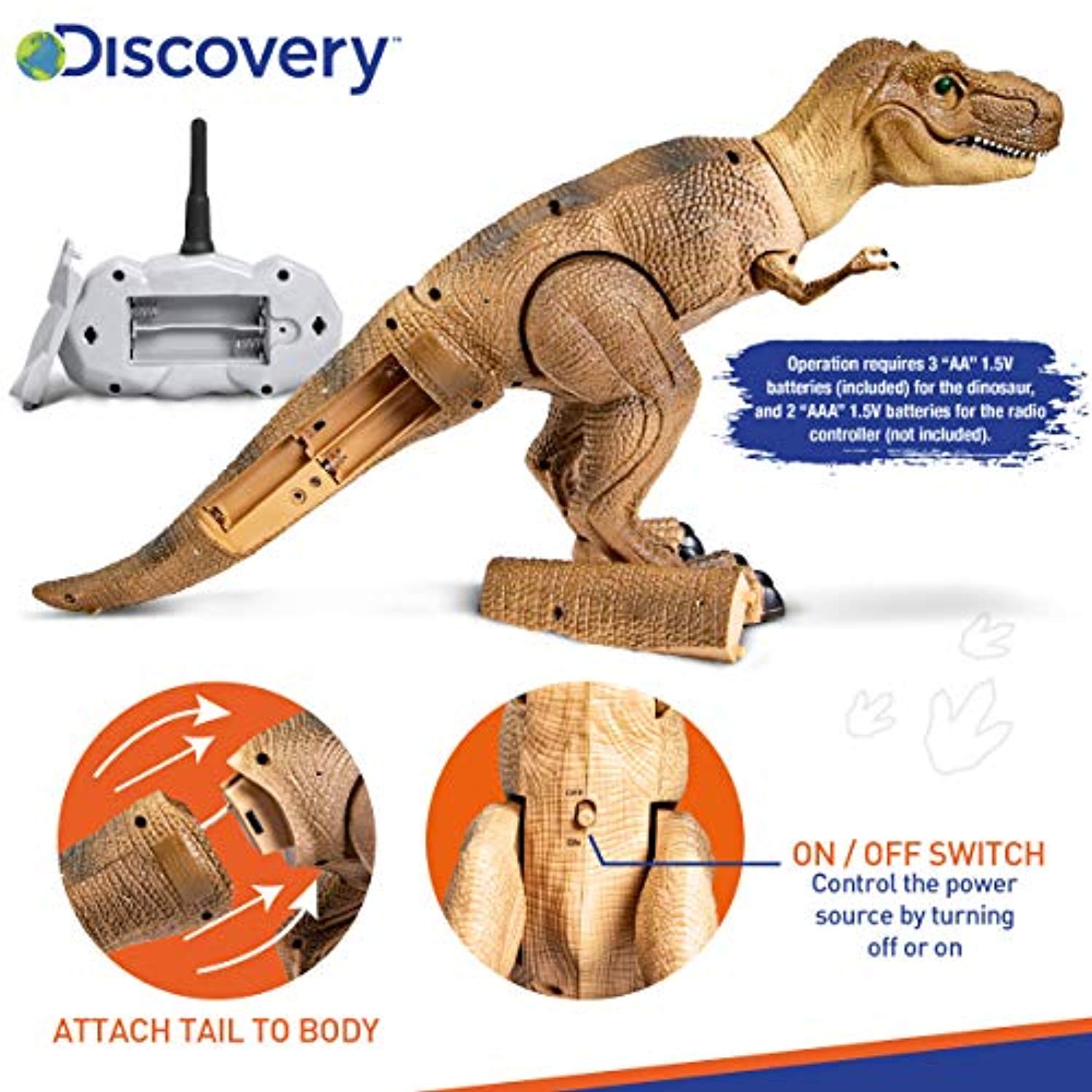 discovery kids remote control dinosaur