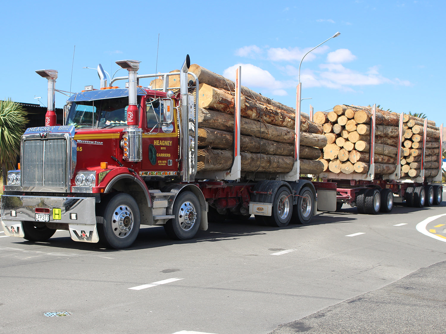 Log Transport Heagney Bros Ltd in Marlborough, NZ