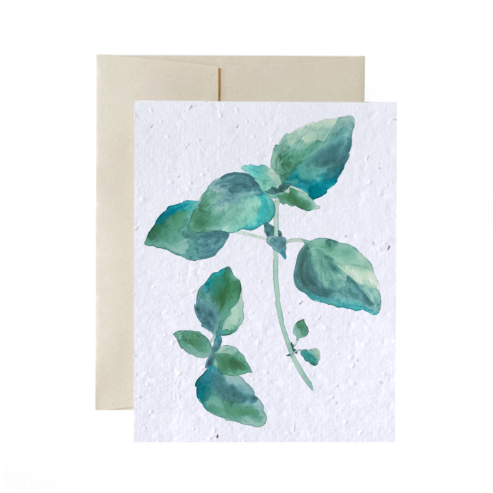 Basil Plantable Cards | Flowerink