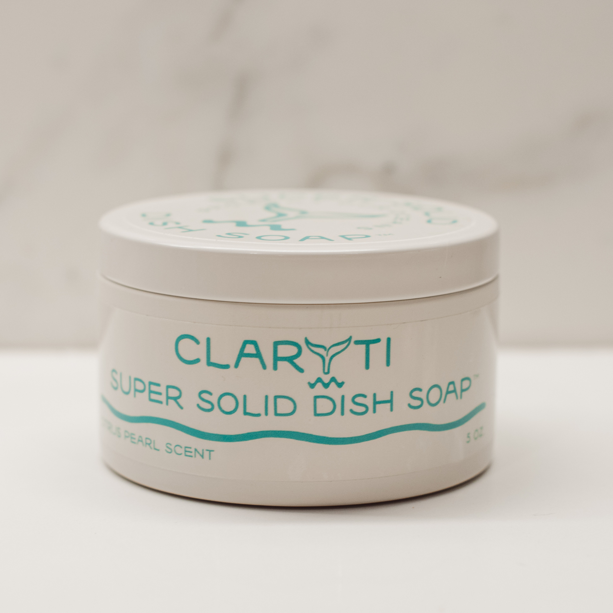 Super Solid Dish Soap- Citrus Pearl Scent 5 oz. - Claryti product image