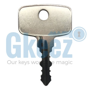 2 Replacement Steel Glide Toolbox Keys code cut to A2009 Tool Box Chest key