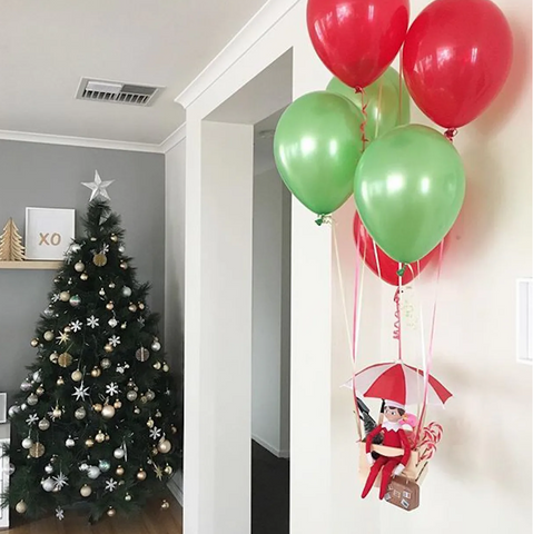 elf on the shelf hot air balloon