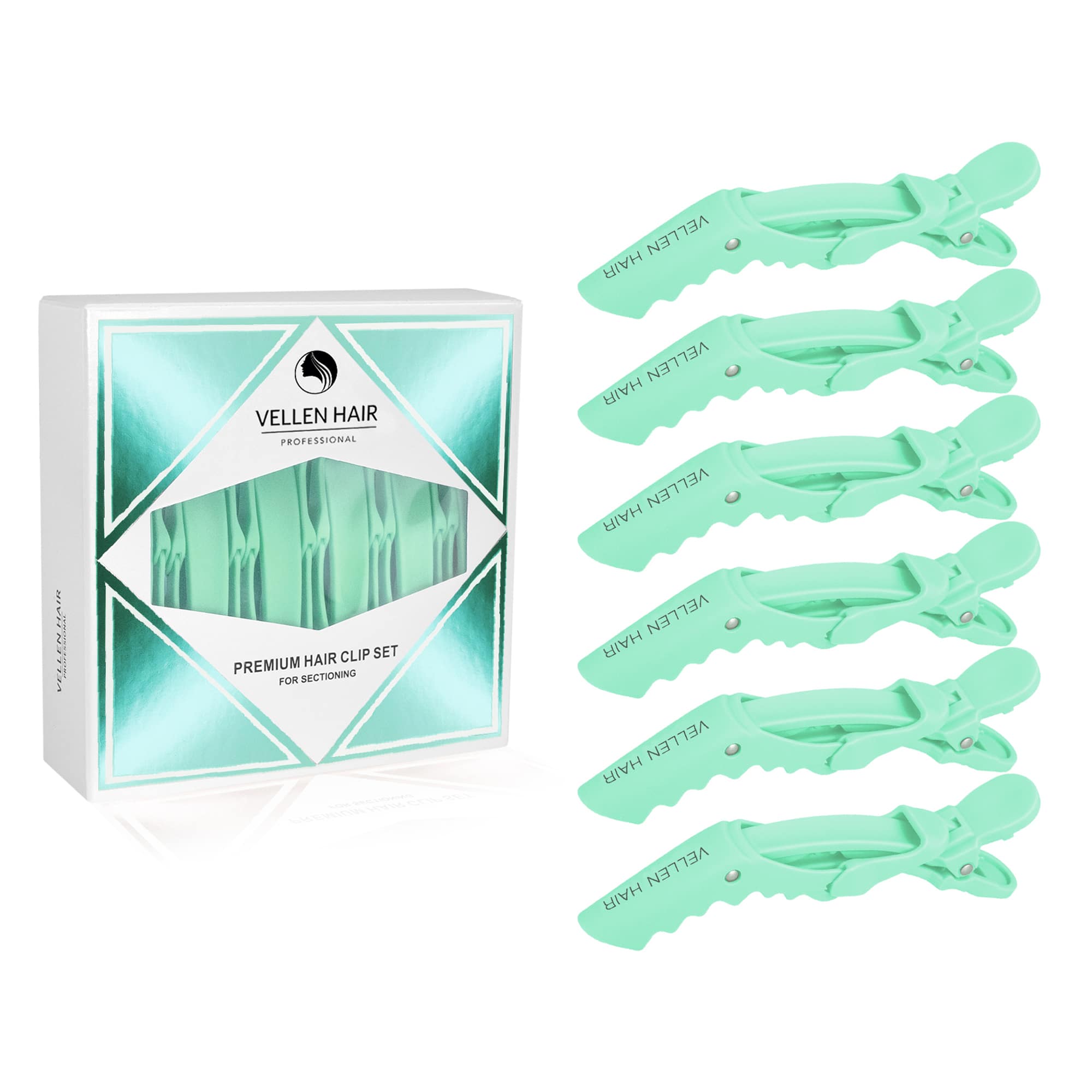 Multipack Emerald Hair Clips