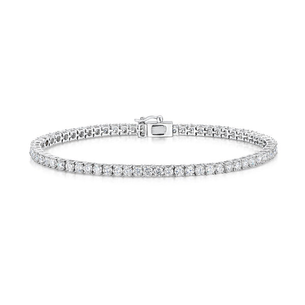 diamond white gold tennis bracelet