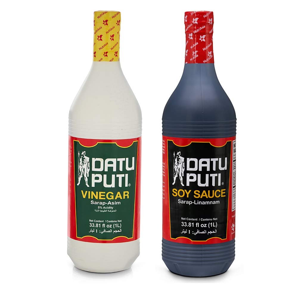 Datu Puti Vinegar and Soy Sauce Value Pack - 67.08 OZ (1 Litter Bottle