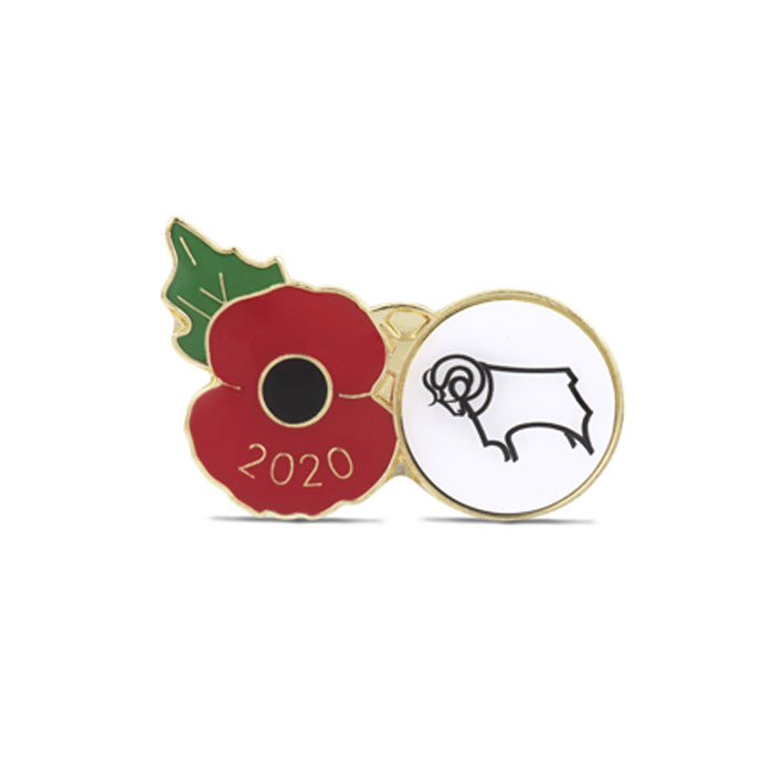 Derby County Poppy Football Pin 2020 Poppy Shop UK