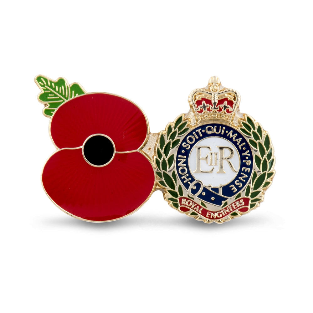 Service Poppy Pin Corps Of Royal Engineers Poppy Shop Uk