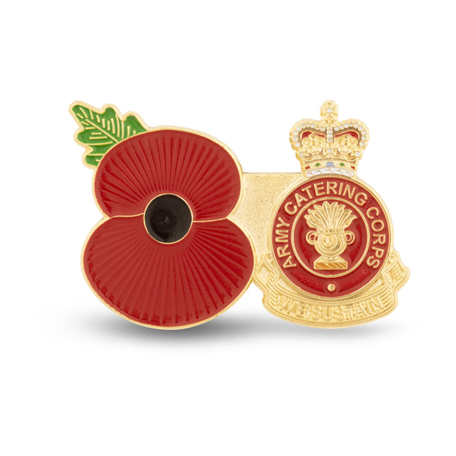 Service Poppy Pin Army Catering Corps Poppy Shop Uk