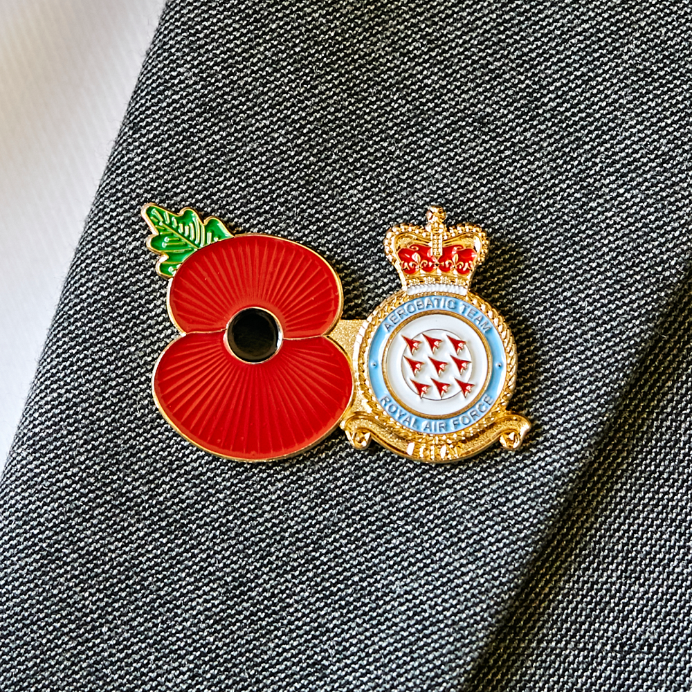 Service Poppy Pin Royal Air Force Red Arrows Poppy Shop Uk