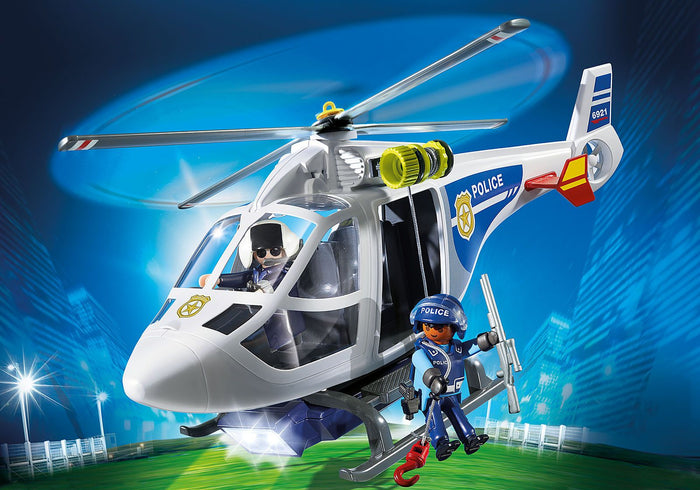playmobil city action police helicopter