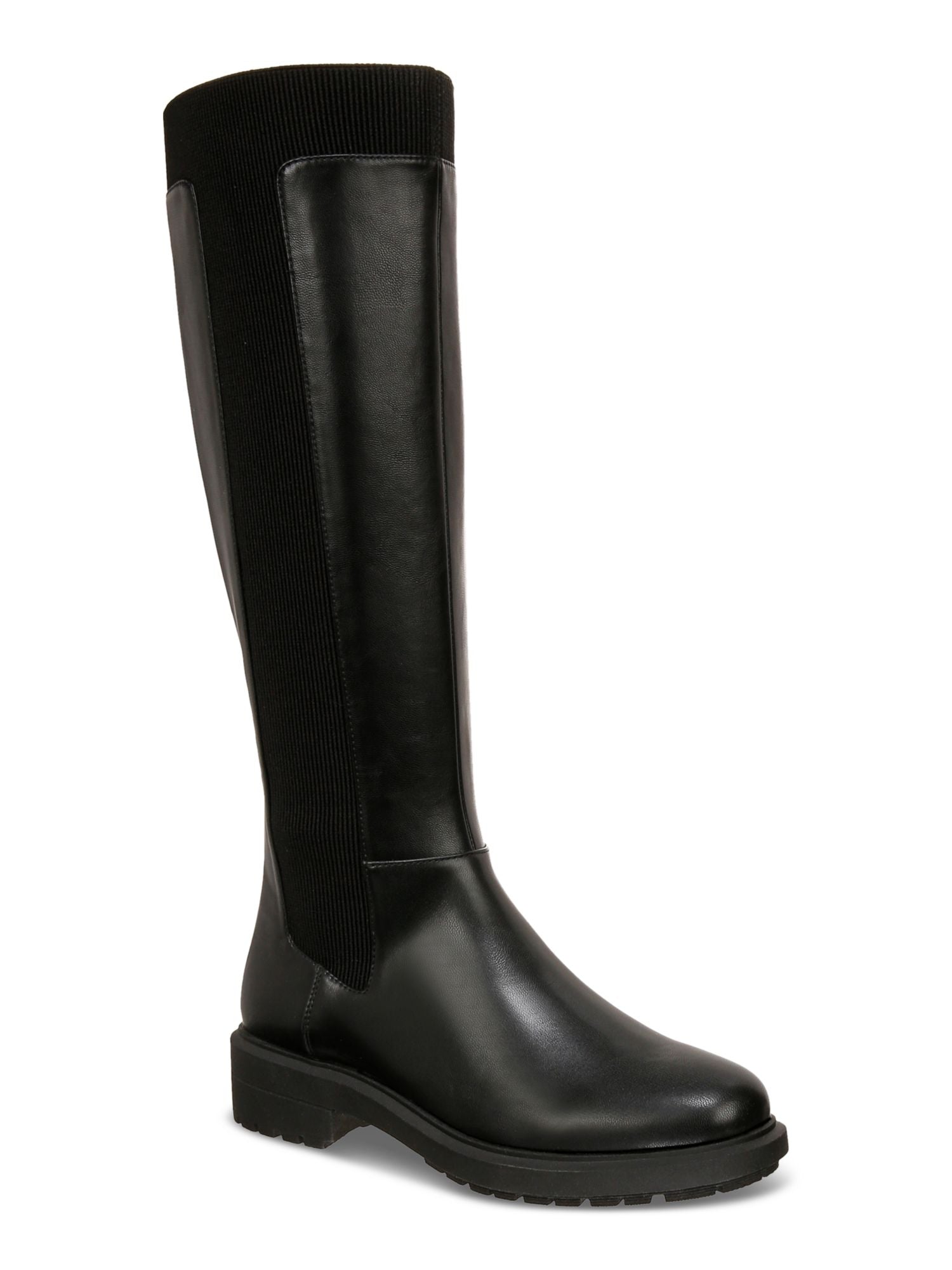 ALFANI Womens Black Goring Padded Tamira Round Toe Zip-Up Riding Boot M