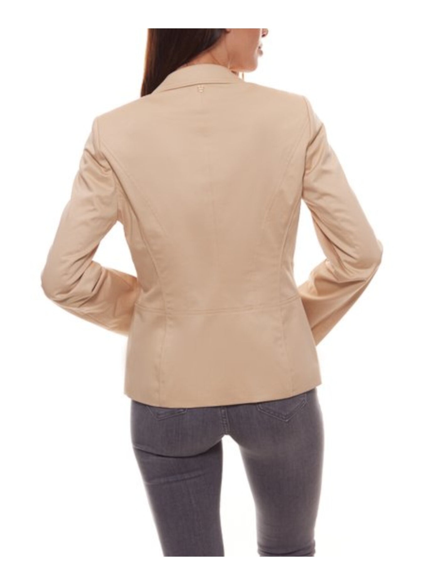 kroeg Grondig Roman BASLER Womens Beige Stretch Long Sleeve Wear To Work Blazer Jacket – Bobbi  + Bricka