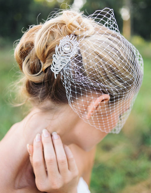 Samantha • Bridal Mini Birdcage Face Veil