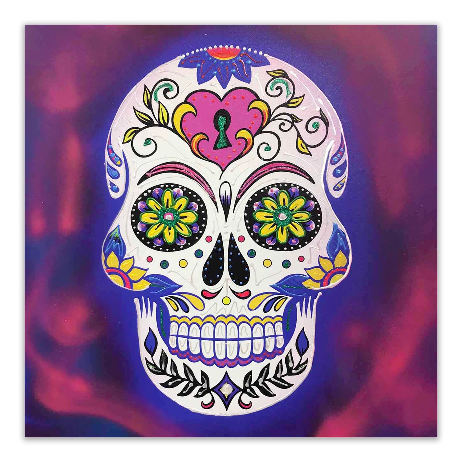 Day Of The Dead Purple Rare Interior Art