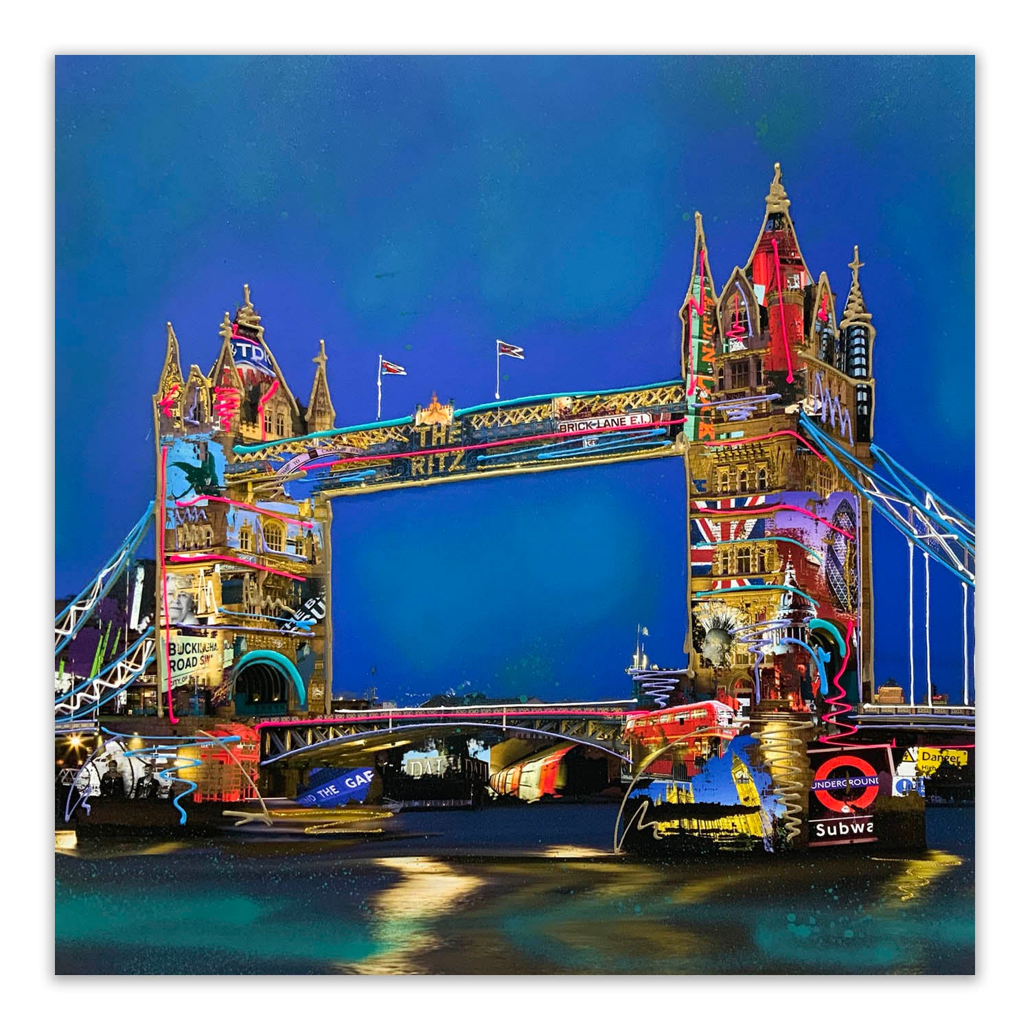Celda de poder Viaje Hormiga Tower Bridge Blue Skies | London Fine Art– Rare Interior Art